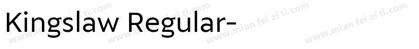 Kingslaw Regular字体转换